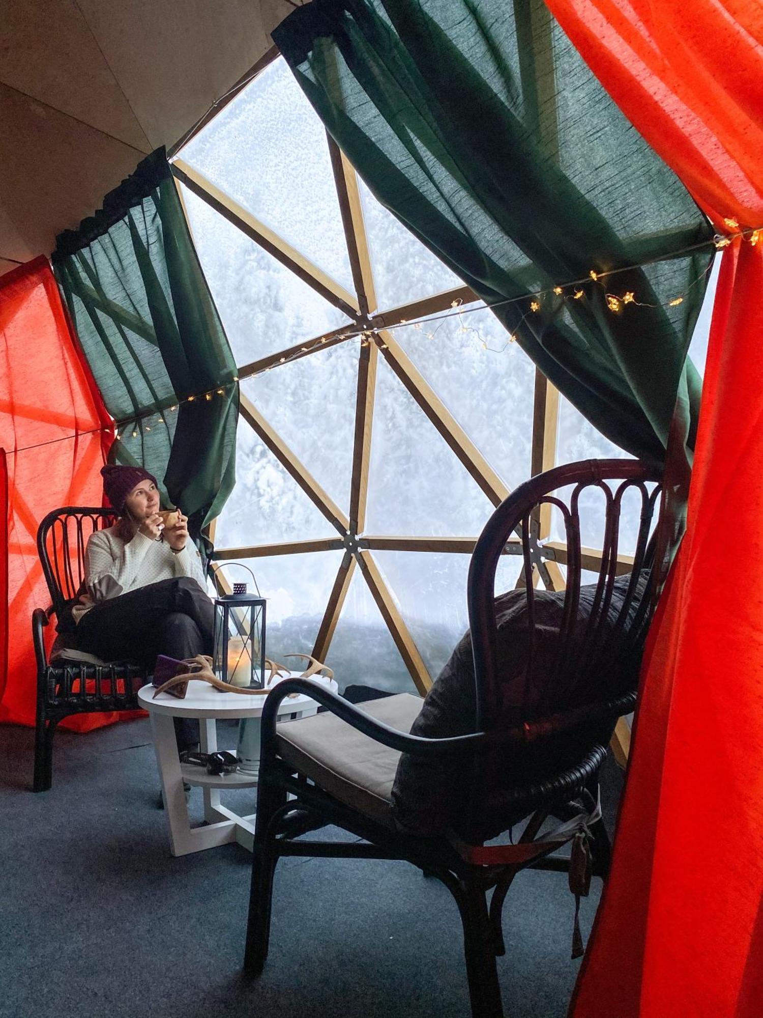 Aurora Igloo Fireplace-Heated Tents In A Secret Forest With Private Jacuzzi And Shared Sauna Bathroom And Dog Friendly Rovaniemi Zewnętrze zdjęcie
